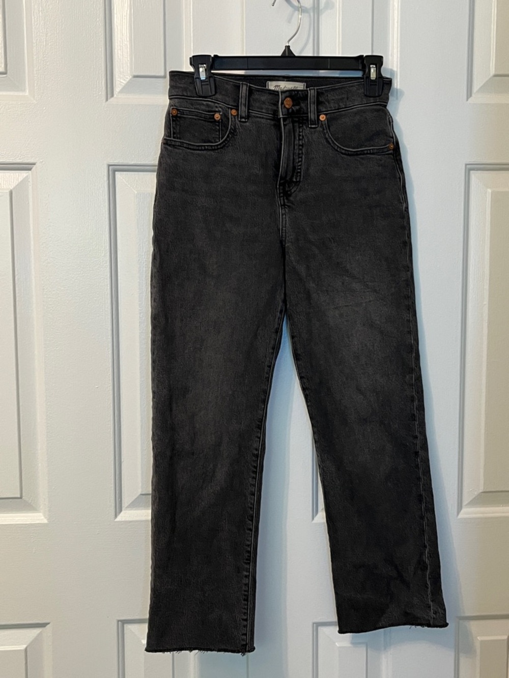 Madewell Gray Wash Jeans 90s Straight‎ Crop Size 24P